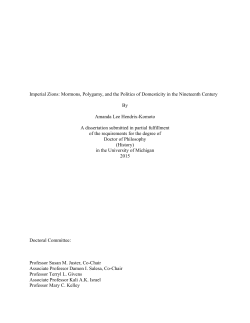Imperial Zions: Mormons, Polygamy, and the Politics of