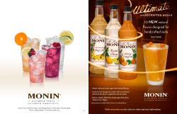 10 NEW natural flavors designed for handcrafted soda success