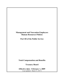 Management and Non-union Employees Human Resources