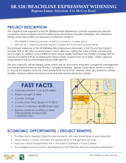 a fact sheet and map of the Beachline Project