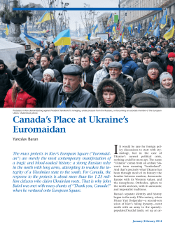 Canada`s Place at Ukraine`s Euromaidan