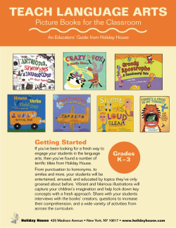 teach language arts - Holiday House Books