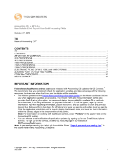 UB 8396 Accounting CS, Payroll Year-End