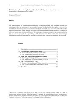 Lessons from the Constitutional Morphogenesis of New England