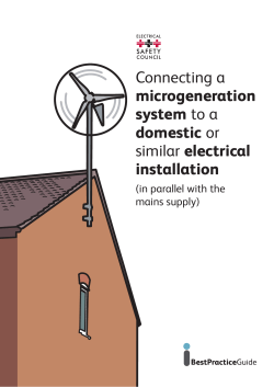 Connecting a microgeneration system to a domestic system