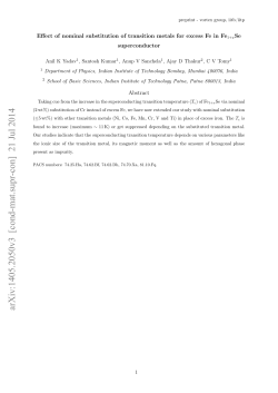 Effect of nominal substitution of transition metals for excess Fe in