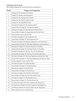 A Concise History of the American Republic, Year