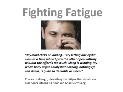 Flying Fatigue - Pilots for Christ