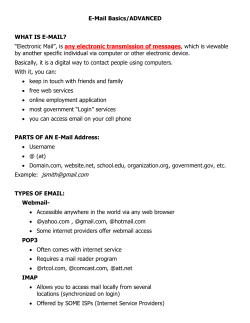 E-Mail Basics