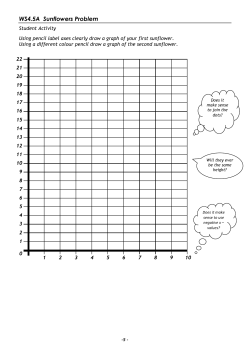 Introductory pattern based on sunflower growth