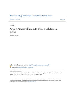 Airport Noise Pollution: Is There a Solution in Sight?