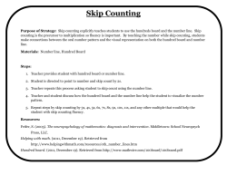 Skip Counting