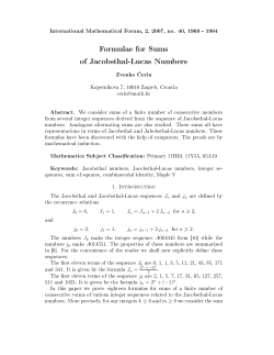 Formulae for sums of Jacobsthal