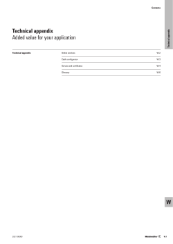 Technical appendix Added value for your application W
