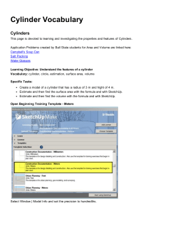 Cylinder Vocabulary - sketchup-math