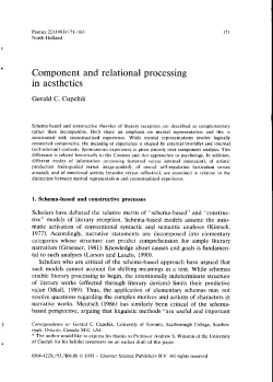 Component and relational processing in aesthetics