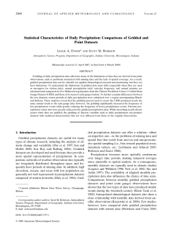 Statistical Characteristics of Daily Precipitation