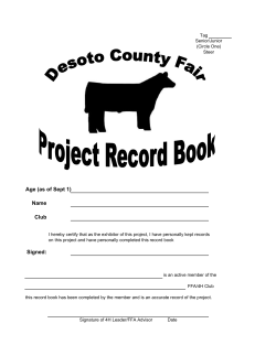 Beef Record Book
