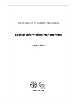 Spatial Information Management