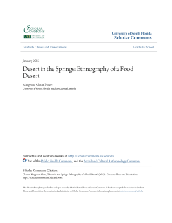 Desert in the Springs: Ethnography of a Food Desert