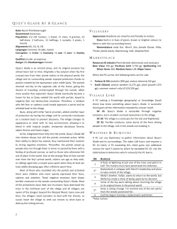 Quey`s Glade at a Glance