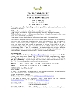 double dialogues - Nipissing University