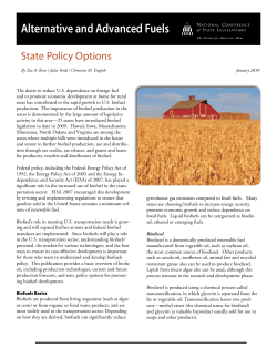 Alternative and Advanced Fuels - National Conference of State