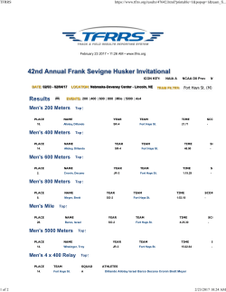 Men`s 200 Meters Men`s 400 Meters Men`s 600 Meters Men`s 800