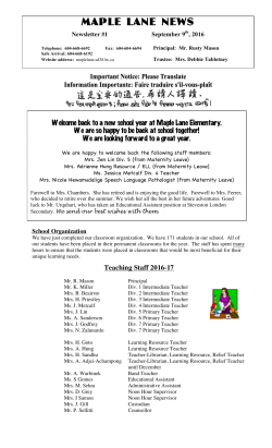 maple lane news - Maple Lane Elementary
