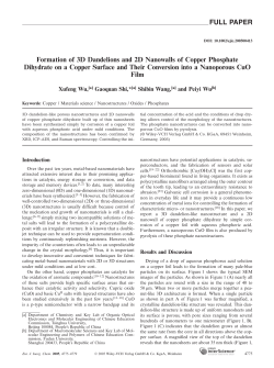 Formation of 3D Dandelions and 2D Nanowalls of Copper