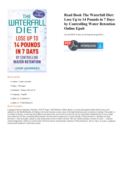 Read Book The Waterfall Diet: Lose Up to 14 Pounds