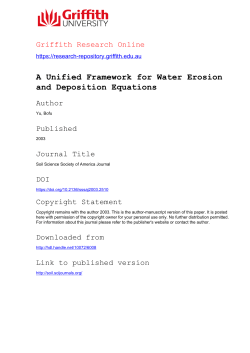 A Unified Framework for Water Erosion and Deposition Equations