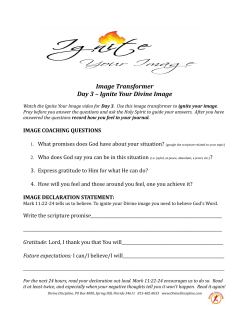 Image Transformer Day 3 &ndash; Ignite Your Divine Image