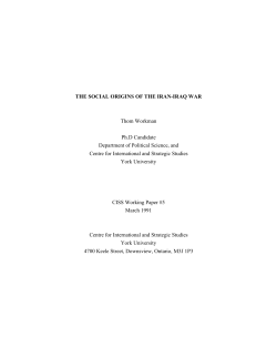 THE SOCIAL ORIGINS OF THE IRAN