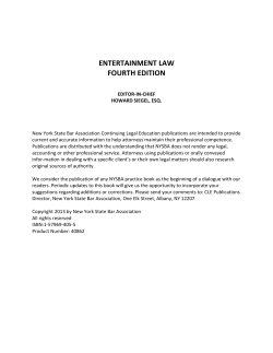 entertainment law fourth edition