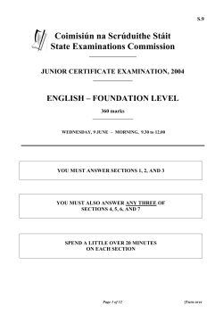 Coimisiún na Scrúduithe Stáit State Examinations Commission
