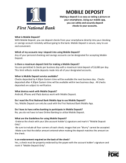 mobile deposit