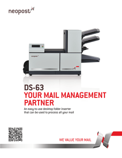 YOUR MAIL MANAGEMENT PARTNER DS-63