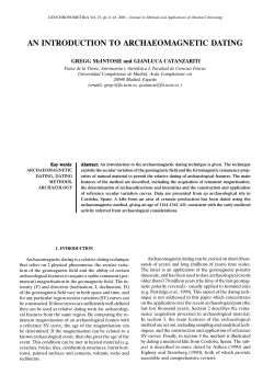 an introduction to archaeomagnetic dating