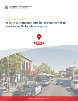 Every Washroom: De facto consumption sites in the epicenter of an