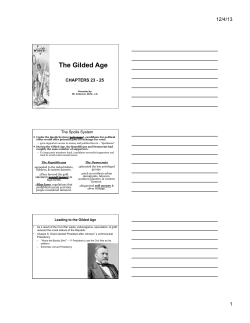 The Gilded Age - Oak Park Unified School District