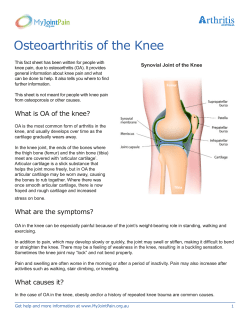 Osteoarthritis of the Knee