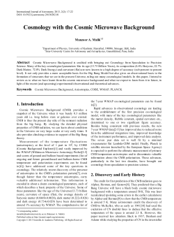 Cosmic Microwave Background, Anisotropies, COBE, WMAP