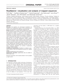 ReadXplorer&mdash;visualization and analysis of mapped sequences
