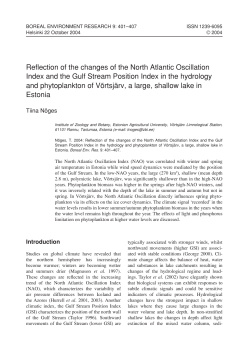 Full text (pdf format) - Boreal Environment Research