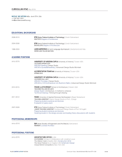 Nicole McIntoch CV