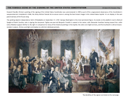 The Scene of the Signing of the U.S. Constitution