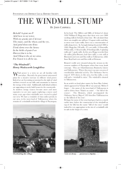 the windmill stump - Poyntzpass and District Local History Society