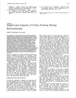 Single-Lane Capacity of Urban Freeway During Reconstruction