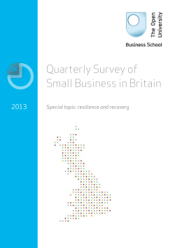 Quarterly Survey of Small Business in Britain